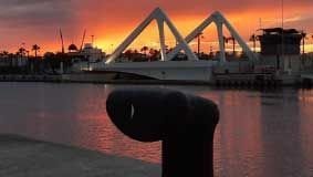 cosa fare a Valencia? ammirare il tramonto nel porto di Valencia