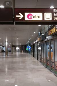metropolitana aereoporto di Valencia